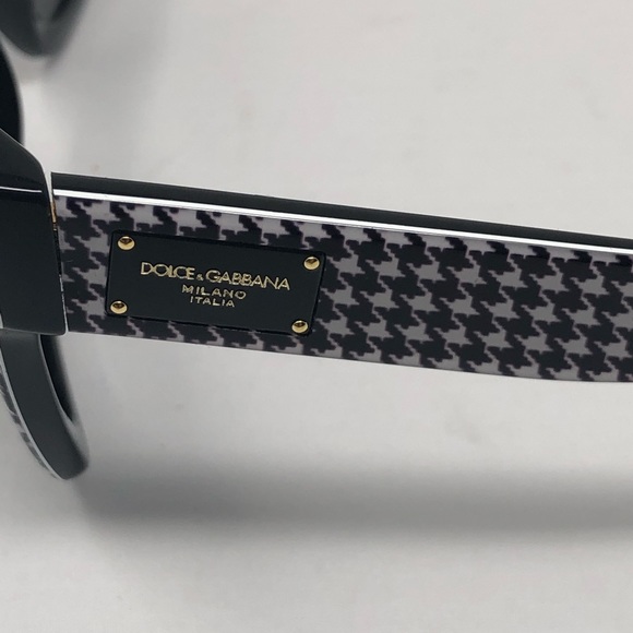 1 LEFT! Dolce & Gabbana Houndstooth Sunglasses NWT - Picture 5 of 6
